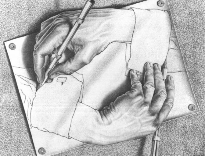 Escher-Mani-che-disegnano