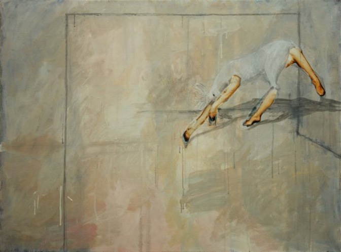 Barbara Tavella - 2011 Öl auf Leinwand, Collage 60x80cm