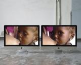 Emergency's Bangui And Mayo Paediatric Centres Photos Shown On Two Apple iMac Core 2 Duos