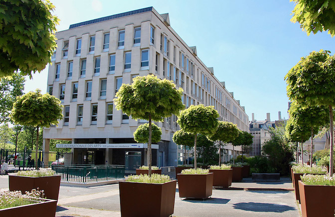 Residenzplatz in der Cité Internationale des Arts in Paris